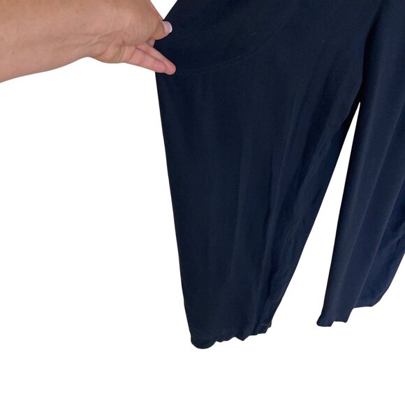 Carole Little Saint Tropez West Vintage Womens Jumpsuit Size 10 Black Crepe - Picture 9 of 15